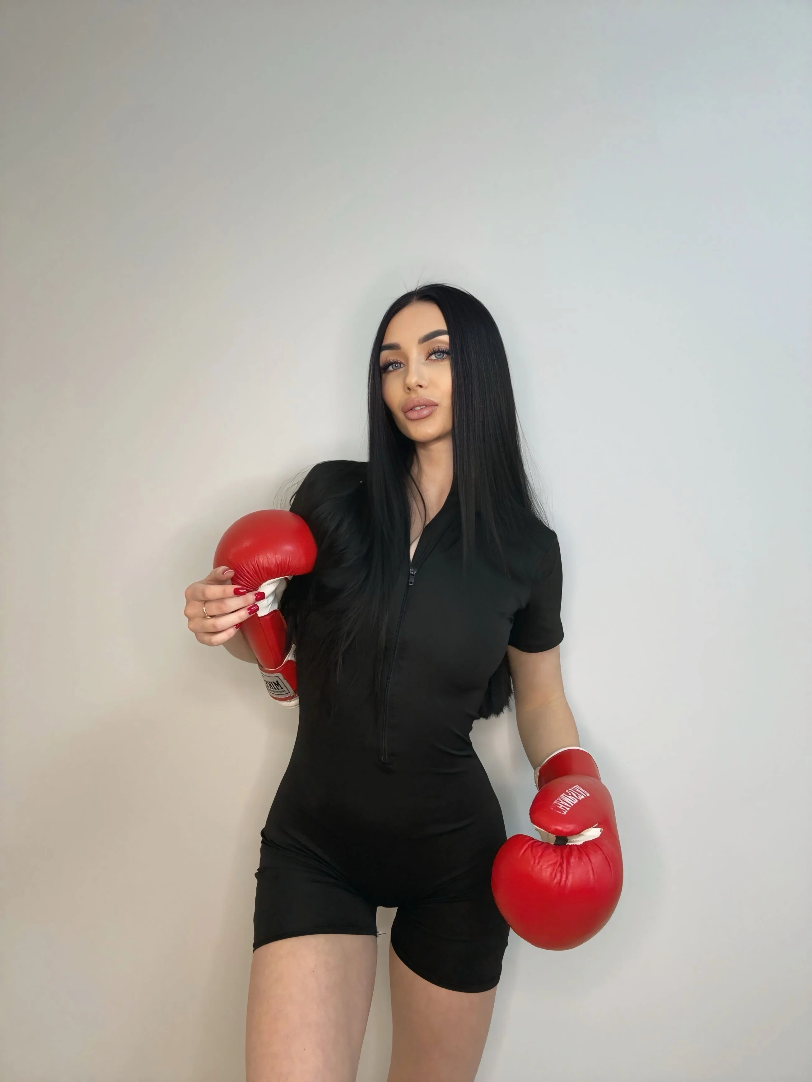 Karina boxing training